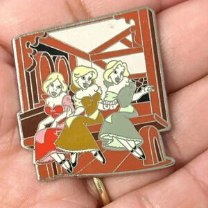 Disney Pin Bimbettes At Gaston's Tavern New Fantasyland Beauty & The Beast 2012